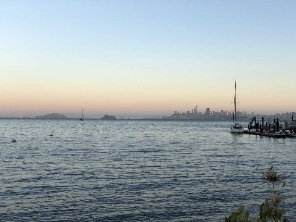 San Francisco, vue depuis  Sausalito.
— Septembre 2018