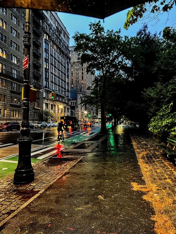 De retour un soir de pluie, le long de Central Park.
— New York, Mai 2021.